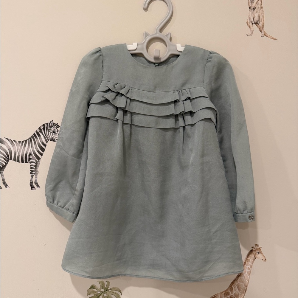 Gucci Kids Ruffled Long Sleeve Dress